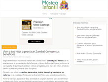 Tablet Screenshot of musica-infantil.net